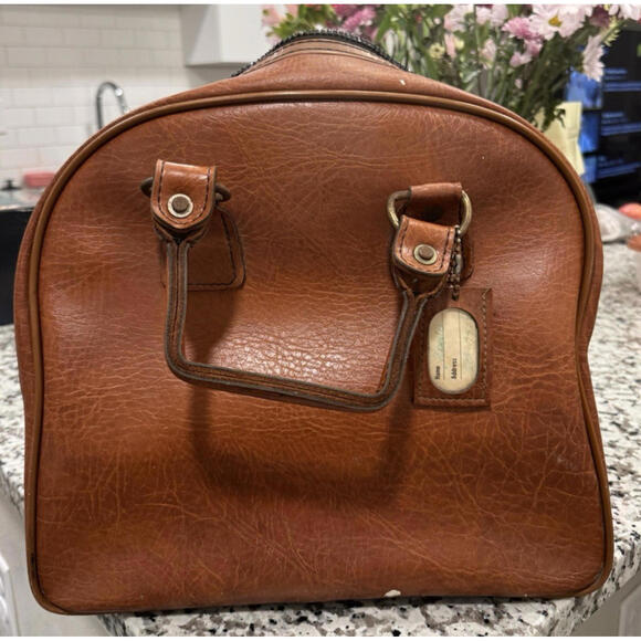 Vintage Dunlop Matterhorn Bowling Ball (14.4 lbs) with Leather Bag - Picture 9 of 15